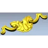 Декоративный картуш "Ракушка и завитки" - 3D модель STL для ЧПУ