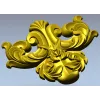 Декоративный картуш в стиле акантовой резьбы - STL для ЧПУ
