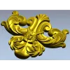 Декоративный картуш в стиле акантовой резьбы - STL для ЧПУ