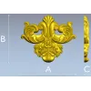 Декоративный картуш в стиле акантовой резьбы - STL для ЧПУ