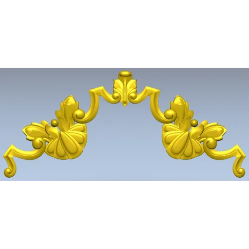 Baroque Shell Crest - 3D STL model for CNC carving