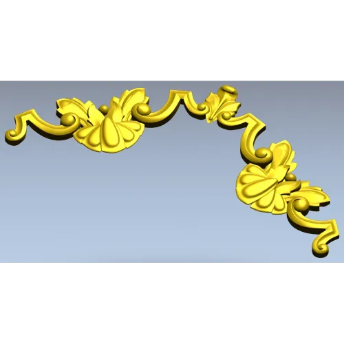 Baroque Shell Crest - 3D STL model for CNC carving