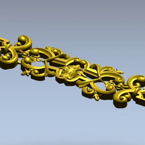 Baroque Acanthus Cartouche (STL)