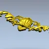 Декоративный картуш с раковиной - STL для ЧПУ