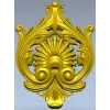 Рокайльный картуш с раковиной - stl модель для ЧПУ