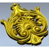 Рокайльный картуш с раковиной - stl модель для ЧПУ
