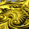 Рокайльный картуш с раковиной - stl модель для ЧПУ