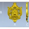 Рокайльный картуш с раковиной - stl модель для ЧПУ