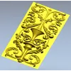 Декоративная вертикальная панель с вазой и акантовыми завитками - STL для ЧПУ