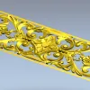 Baroque Acanthus Rectangular Panel - STL for CNC