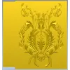 Классический орнаментальный картуш - 3D модель STL для ЧПУ