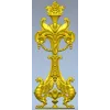 Навершие вензель с грифонами - 3D модель STL для ЧПУ