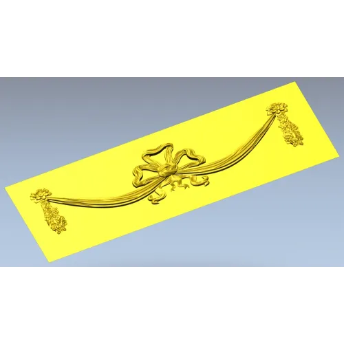 Декоративный бантик с кистями - 3D модель STL для ЧПУ