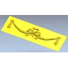 Декоративный бантик с кистями - 3D модель STL для ЧПУ
