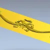 Декоративный бантик с кистями - 3D модель STL для ЧПУ