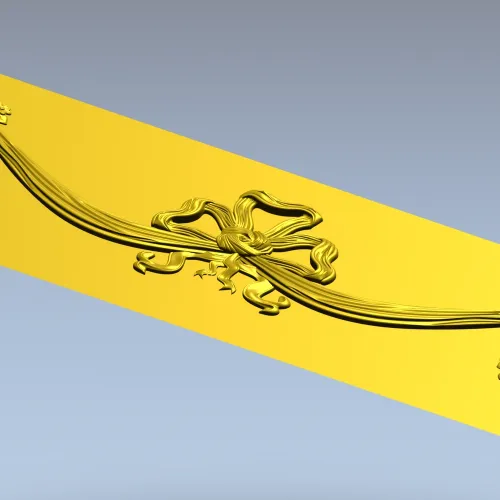 Декоративный бантик с кистями - 3D модель STL для ЧПУ