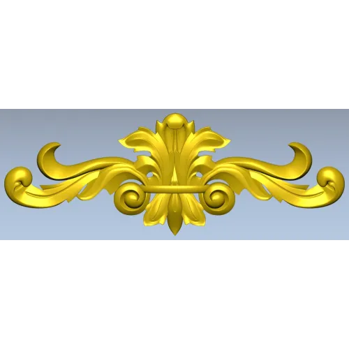 Ornamental Acanthus Applique STL for CNC