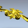 Ornamental Acanthus Applique STL for CNC