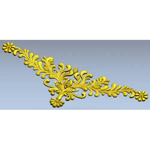 Regal Acanthus Corner - 3D STL model for CNC carving