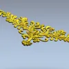 Regal Acanthus Corner - 3D STL model for CNC carving