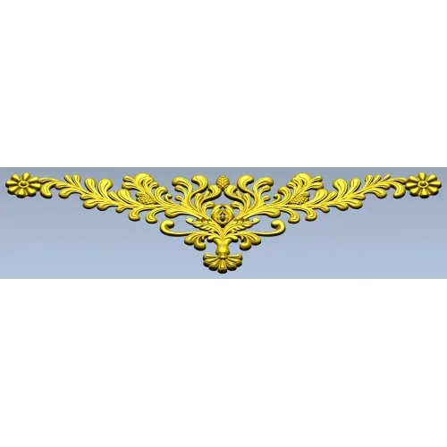 Regal Acanthus Corner - 3D STL model for CNC carving