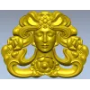 Ар-нуво флоральная маска - 3D модель STL для ЧПУ