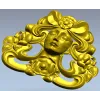 Ар-нуво флоральная маска - 3D модель STL для ЧПУ