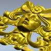 Ар-нуво флоральная маска - 3D модель STL для ЧПУ