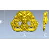 Ар-нуво флоральная маска - 3D модель STL для ЧПУ