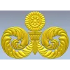 Декоративный картуш "Солнечный акант" - 3D модель STL для ЧПУ