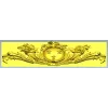 Regal Medallion Floral Cartouche - STL 3D model for CNC milling