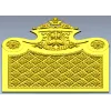 Декоративная панель-картуш в формате STL для ЧПУ - рельефная мебельная накладка