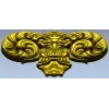 Ornate Acanthus Scroll STL for CNC Milling - High-Relief Decorative Applique