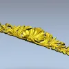 Картуш с раковиной - декоративная 3D модель STL для ЧПУ