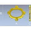 Ornate Oval Cartouche STL - Decorative Frame 3D Model for CNC
