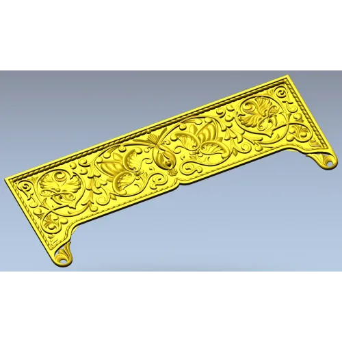 Акантовая фриз-накладка для ЧПУ - детализированная 3D модель STL