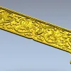 Акантовая фриз-накладка для ЧПУ - детализированная 3D модель STL