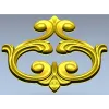 Барочный картуш с угловыми накладками - 3D модель в формате STL для ЧПУ