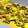Декоративная панель в стиле рококо - 3D модель STL для ЧПУ