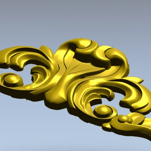 Рокайльная накладка для ЧПУ - 3D модель в формате STL