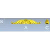 Winged Acanthus Cartouche - STL 3D model for CNC