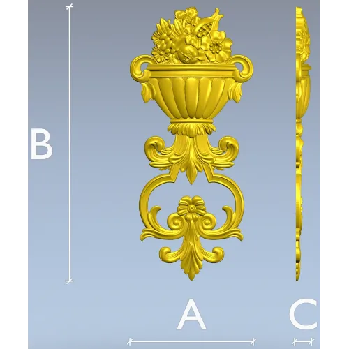 Флорентийский вазон - 3D модель в формате STL для ЧПУ