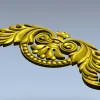 Барочный картуш для ЧПУ - 3D модель STL декоративной накладки
