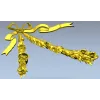 Бантик с цветочными гирляндами - 3D модель STL для ЧПУ