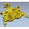 Раковинный вензель - декоративная stl модель для ЧПУ