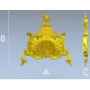 Раковинный вензель - декоративная stl модель для ЧПУ