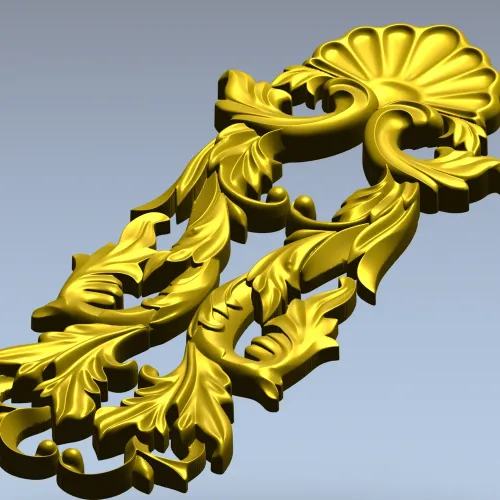 Вертикальная декоративная накладка "Флоренция" - 3D модель STL для ЧПУ