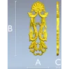 Вертикальная декоративная накладка "Флоренция" - 3D модель STL для ЧПУ
