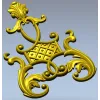 Ornate Vertical Cartouche STL for CNC