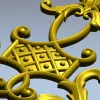 Ornate Vertical Cartouche STL for CNC